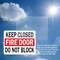 Signmission Keep Closed Fire Door Do Not Block OSHA ANSI Sign, Plastic, 10in W x 7in L, 2PK OS-2PACK-MISC-P-710-L-19500 - alternate 7
